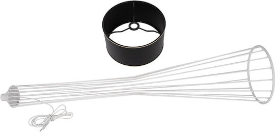 GloboStar Nova Floor Lamp H155xW38cm. with Socket for Bulb E27 White