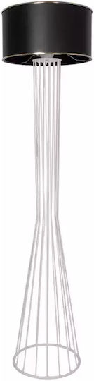 GloboStar Nova Floor Lamp H155xW38cm. with Socket for Bulb E27 White