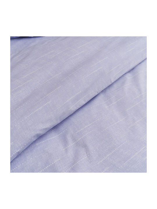 Charalambidis Textiles Bettwäsche-Set Einzel 160x260cm. Punkte Lilac 3Stück