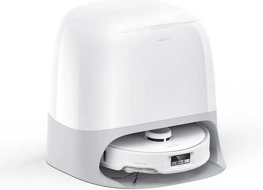 Roborock Qrevo Curv Robot Vacuum Cleaner with Laser Mapping & 18500Pa Suction Power White