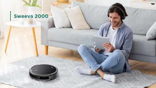 TCL Sweeva 2000 Aspirator Robot cu Navigare Inteligentă și Putere de Aspirație 2000Pa Albă