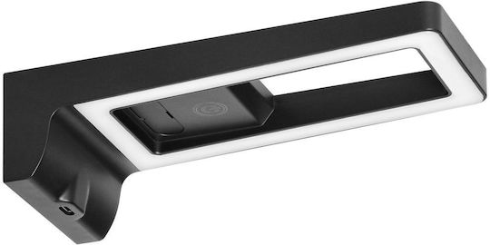 Orno Modern Lamp Wall with Integrated LED and Natural White Light Black