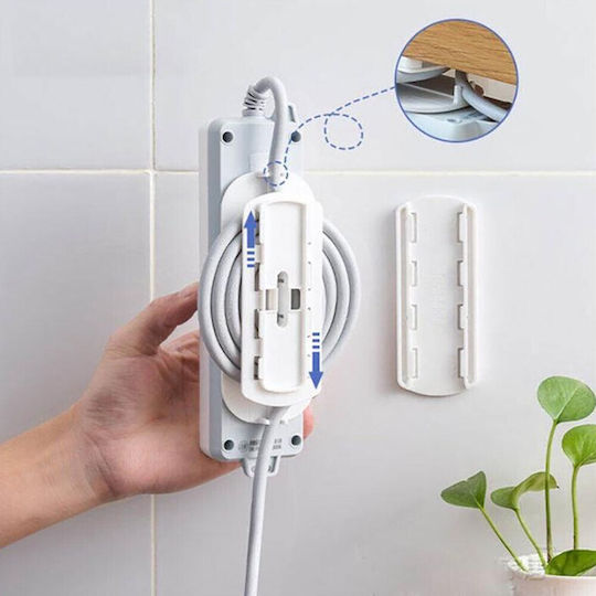 Bază De Perete Din Plastic Pentru Suport Prelungitor Set 3 Bucăți Socket Cable Fixation