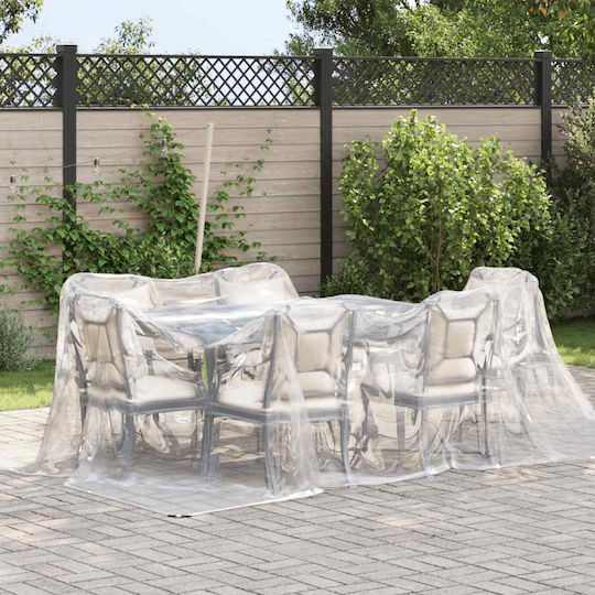 vidaXL Waterproof Tarpaulin 140gr/m² 5x3m. Light Type Transparent