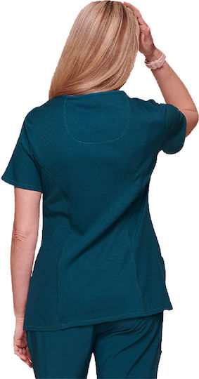 Cherokee CKE2625Α Women's Petrol Blue Medical Blouse