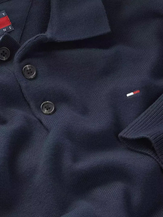 Polo Long Sleeve Blue Blouse