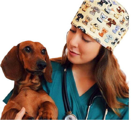 Gima Puppies Unisex Capac chirurgical Multicolor Bumbac