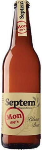 Septem Microbrewery Monday's Pilsner Bottle Pilsner Beer Bottle 500ml