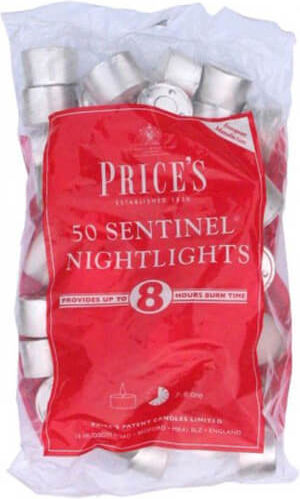 Price's Candles Lumânări Mici Aromatice În Culoare Albă Până La 8 Ore Timp De Ardere 50 Bucăți