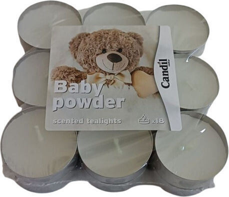 Aromatische Teelichter 18 Stück Babypuder