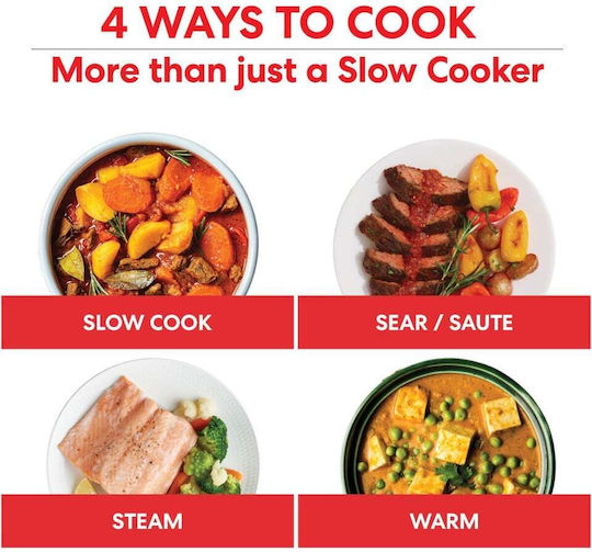 Instant Pot Slow Cooker 800W with Capacity 7L Black
