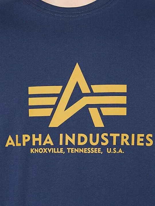 Basic T-shirt Navy Μπλε