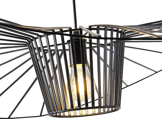 Eurolamp Oggi Hängelampe Schwarz mit Fassung E27 100x100x127cm.