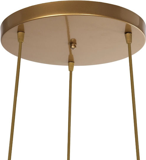 GloboStar Illumio Pendant Light Gold Ball with Socket E27 30x30x70cm