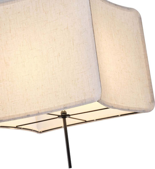 Eurolamp Toscany Ceiling Light Beige with E27 Socket 48x48x48cm