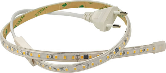 Eurospot Αδιάβροχη Ταινία LED 220V Θερμό Λευκό Φως 5m Τύπου SMD2835