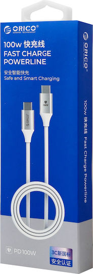 Orico Cdx-100cc-wh Cable Usb C M To Usb C M 1m White