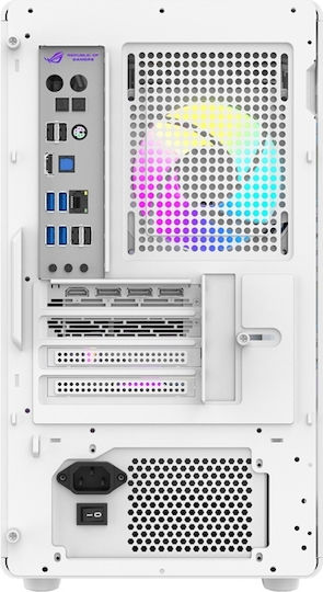 Darkflash DB460M Gaming Middle Tower Carcasă PC cu Deschidere Laterală Albă