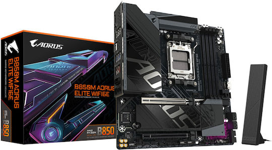 Gigabyte B850M Aorus Elite WIFI6E Motherboard Micro ATX με AMD AM5 Socket