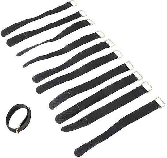 Cobra Kabelbinder Kunststoff in Schwarz Farbe (10 Stück) (CCT-161)