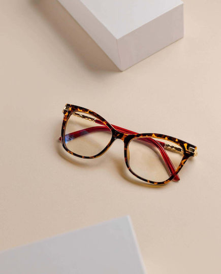 Blue Light Computer Glasses Kensington Royal Tortoise