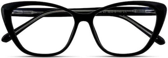 Blue Light Computer Glasses Ariadne Ink Black