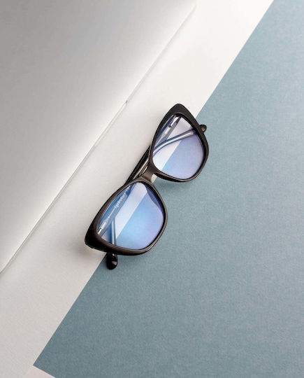 Blue Light Computer Glasses Ariadne Ink Black