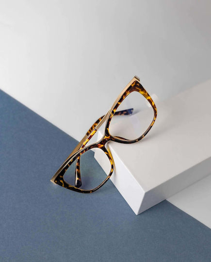 Blue Light Computer Glasses Venice Cinnamon Tortoise
