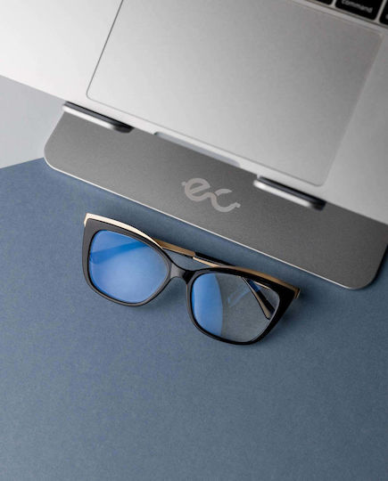 Blue Light Computer Glasses Venice Midnight Black