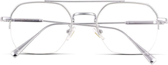 Blue Light Γυαλιά Υπολογιστή Aviator Silver