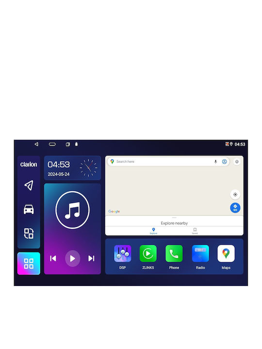 Clarion Auto-Audiosystem für Fiat Doblo 2010 > 2015 (Bluetooth/USB/WiFi/GPS/Apple-Carplay/Android-Auto)