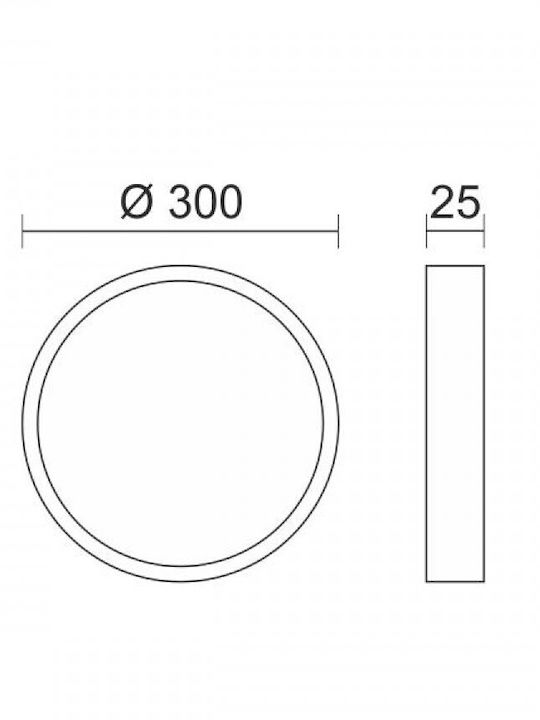 Spot Light Πλαφονιέρα 30εκ. LED Spot Light Πλαφονιέρα 30εκ. LED