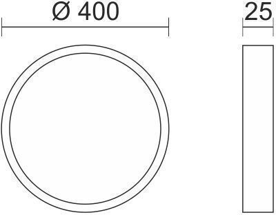 Spot Light Πλαφονιέρα 40εκ. LED