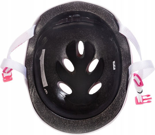 Cască De Protecție Skate Raven F511 Alb Roz S 54-56