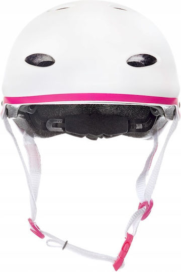 Cască De Protecție Skate Raven F511 Alb Roz S 54-56
