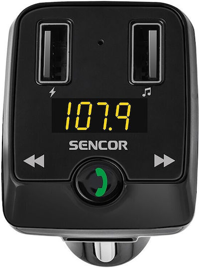 Sencor FM Transmitter Αυτοκινήτου με Bluetooth / USB