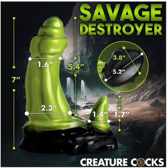 Ρεαλιστικό Dildo Πράσινο