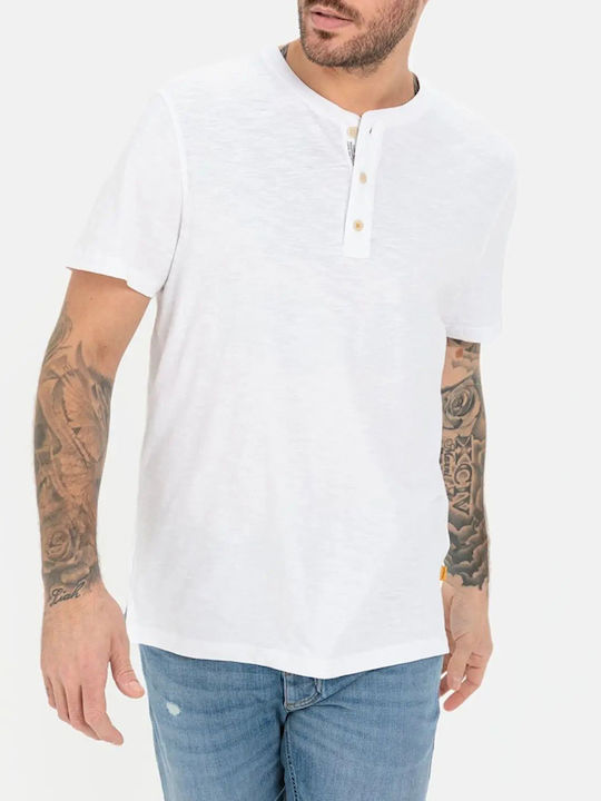 Henley T-Shirt Weiß