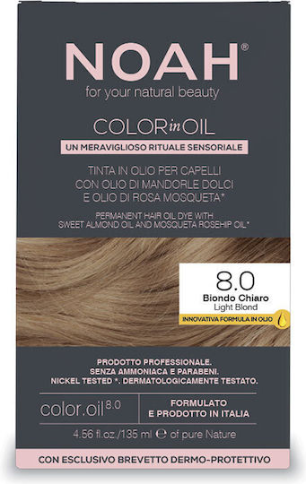 Noah for Beauty Haarfärbemittel Ohne Ammoniak 8.0 Leicht Blond 135ml
