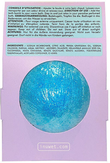 Bath Bomb Glitter Blackcurrant Scent Inuwet 120 Gr