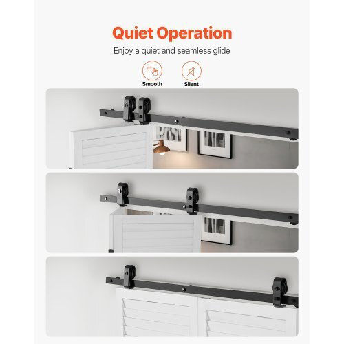 Vevor Sliding Door Mechanism 132.08cm Black
