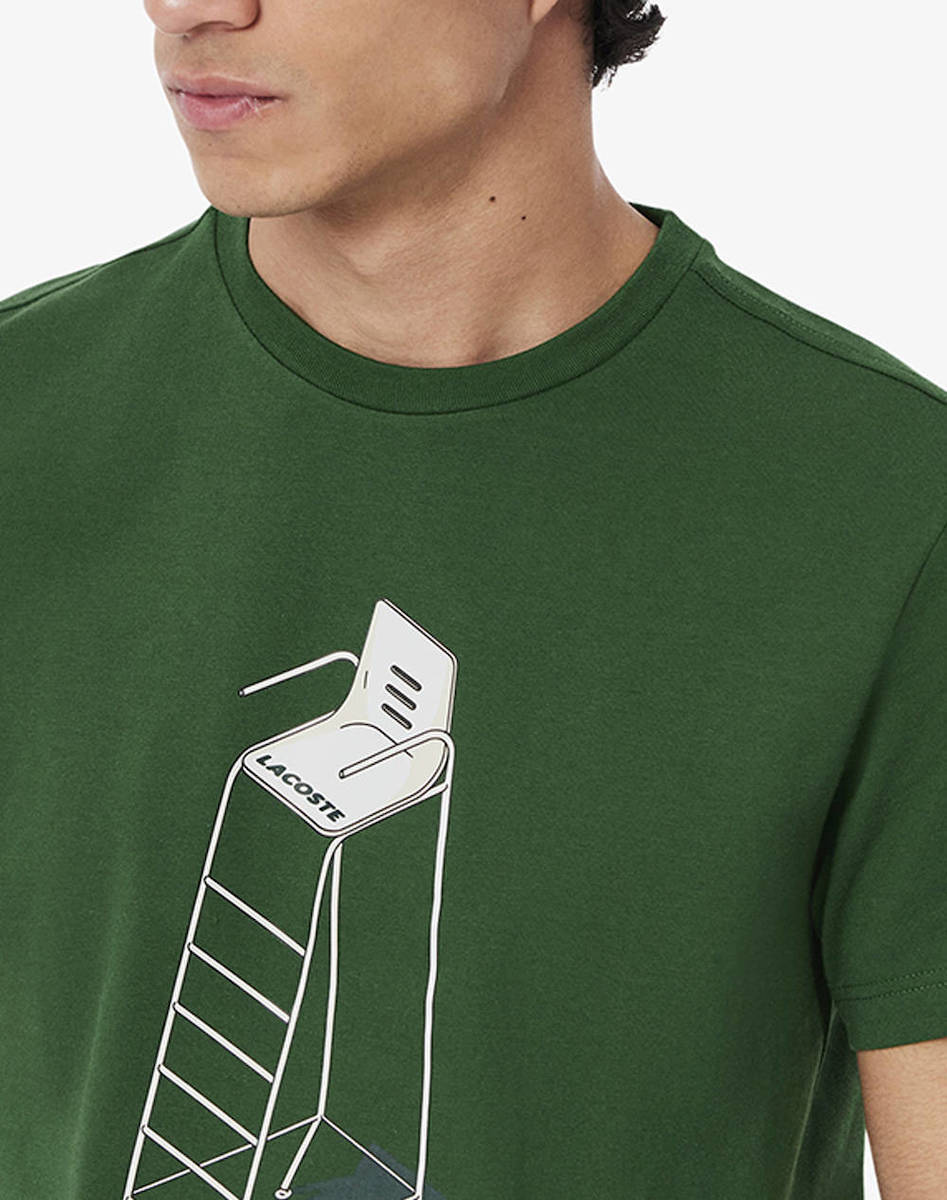 Tシャツ・カットソー LACOSTE Men T-shirt Green TH2101 S30 ウインザーオンラインショップ【～7/21迄 P10倍】ラコステ MEN S