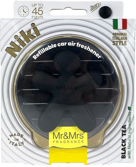 Mr & Mrs Fragrance Car Refill Air Freshener Air Vent Niki Black / Tea / Cinnamon / Sandalwood