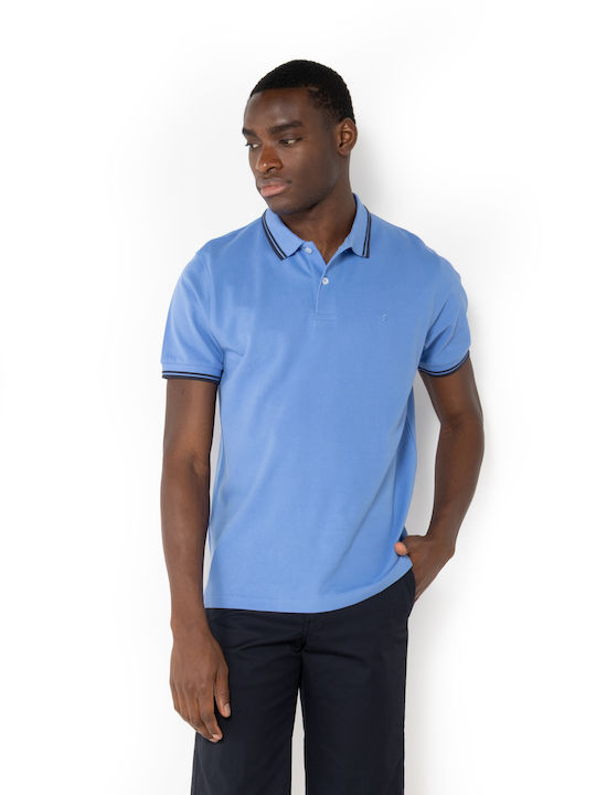 Polo Short Sleeve Blouse Sky Blue