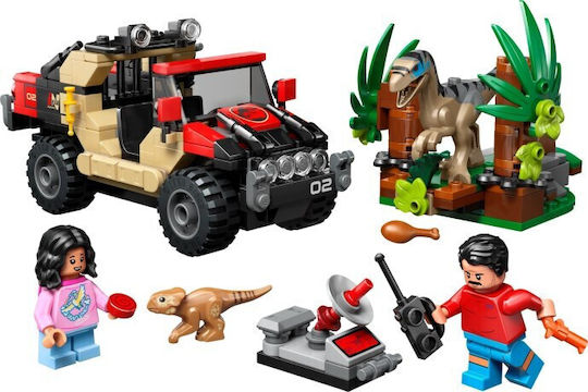 LEGO Jurassic World Raptor Off-Road Escape за 6+ Години 285 Бройки