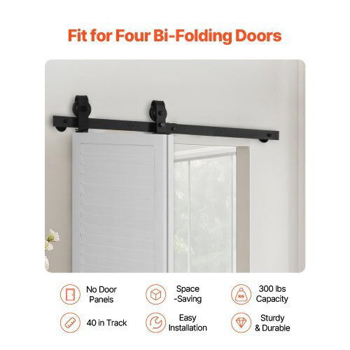 Vevor Sliding Door Mechanism 101.6cm Black