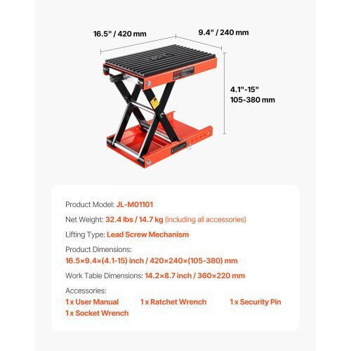 Vevor Motorcycle Frame Stand
