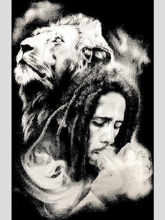 Bob Marley Unisex Bedruckte Blusen Schwarz