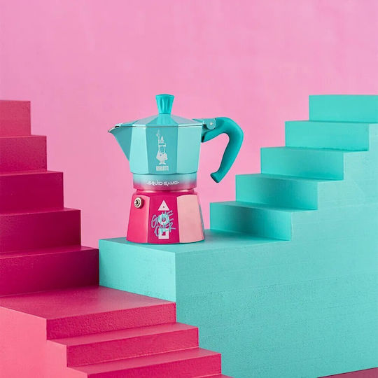 Bialetti Moka Express Stovetop Espresso Pot Pink