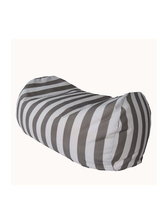 Decocraft Sitzsack Nackenrolle Wasserdicht Rüga Grau 110x50x60cm
